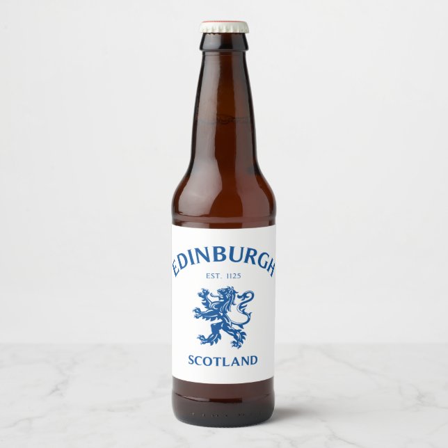Rótulo Para Garrafa De Cerveja EDINBURGH Escócia (Frente)