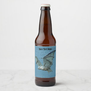 Rótulo Para Garrafa De Cerveja Eerie Voando Três Bat Dimensionável