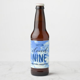 Rótulo Para Garrafa De Cerveja Ela está no nono céu! Chá de noiva/Desejo de solte