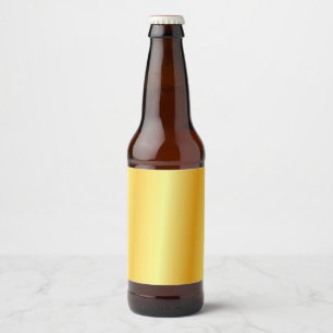 Rótulo Para Garrafa De Cerveja Elegante Personalizado Olhar Dourado Modelo Glamou