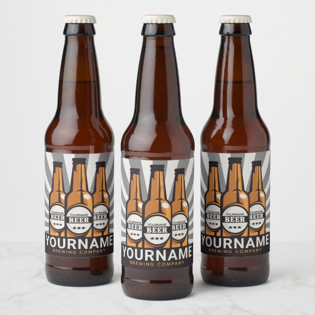 Rótulo Para Garrafa De Cerveja Empresa de Cervejaria Artesanal Garrafa de Cerveja (Garrafas)