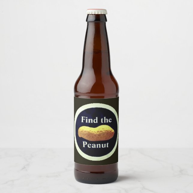RÓTULO PARA GARRAFA DE CERVEJA ENCONTRAR A PEANUTA (Frente)
