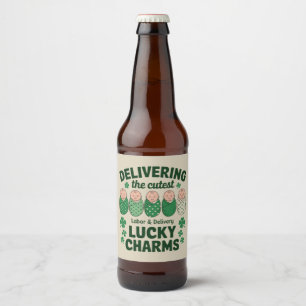 Rótulo Para Garrafa De Cerveja Enfermeira do Amuleto da Sorte no Parto e Delivery