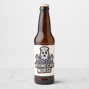 Rótulo Para Garrafa De Cerveja Enfermeira Ghoul Enfermeira Ghost Galloween Presen
