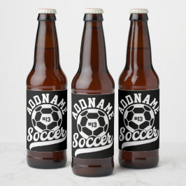 Rótulo Para Garrafa De Cerveja Equipe de futebol Personalizada do ADD NAME do jog
