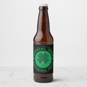 Rótulo Para Garrafa De Cerveja Equipe do Bebendo irlandês oficial