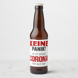 Rótulo Para Garrafa De Cerveja Es ist genug Corona für alle da