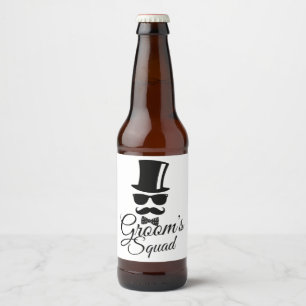 Rótulo Para Garrafa De Cerveja Esquadrão do Groom