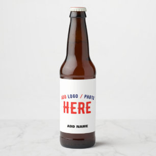 RÓTULO PARA GARRAFA DE CERVEJA ESTILOSO BRANCO MODERNO PERSONALIZÁVEL VERIFICADO