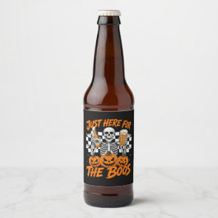 Rótulo Para Garrafa De Cerveja Estou Aqui Somente Para Os Vaias Esqueleto de Hall
