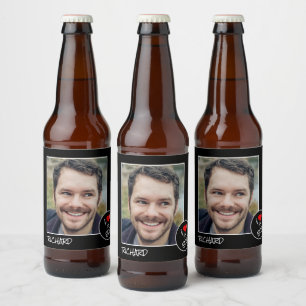 Rótulo Para Garrafa De Cerveja Eu Amo Meu Irmão, Foto Personalizada - Personaliza