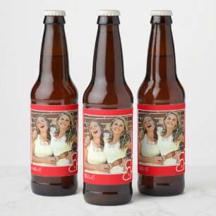 Rótulo Para Garrafa De Cerveja Eu Amo-Nos, Corações Bonitos - Foto Personalizad