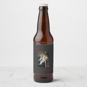 Rótulo Para Garrafa De Cerveja Eu bebo, logo existo!