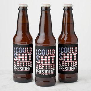 Rótulo Para Garrafa De Cerveja Eu Posso Camiseta Um Presidente Melhor Anti Trump