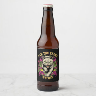 Rótulo Para Garrafa De Cerveja Eu Sou o Inimigo Dentro Harris Walz 2024