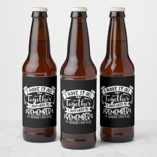 Rótulo Para Garrafa De Cerveja Eu Tenho Tudo Junto Engraçado