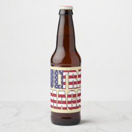 Rótulo Para Garrafa De Cerveja Excelente do Ultra MAGA Trump Supporter 🚗 EUA