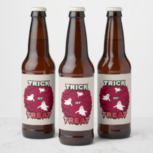 Rótulo Para Garrafa De Cerveja Fantasmas voadores
