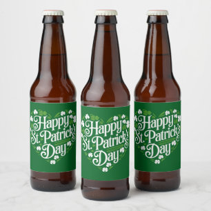 Rótulo Para Garrafa De Cerveja Feliz Dia de São Patrício