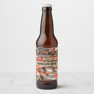 Rótulo Para Garrafa De Cerveja Ferramenta Antiguamente Rustic Red Man