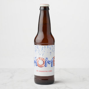 Rótulo Para Garrafa De Cerveja Festa de Bem-Vindo em Casa Herói Militar Patriótic