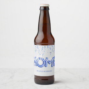 Rótulo Para Garrafa De Cerveja Festa de Boas-Vindas Patriótica para Herói Militar