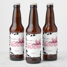 Rótulo Para Garrafa De Cerveja Festa de despedida de solteira Cowgirl Último Rode