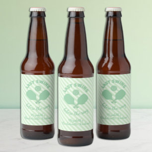 Rótulo Para Garrafa De Cerveja Fim de Semana de Solteira de Pickleball