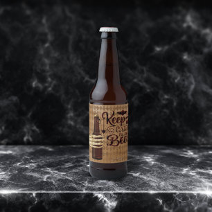 Rótulo Para Garrafa De Cerveja Fique com o doce, eu levo cerveja