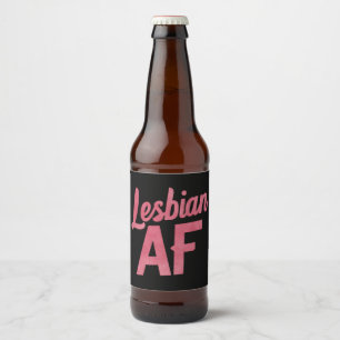Rótulo Para Garrafa De Cerveja Flor Lesbica AF Orgulho LGBT Parada do Amor Gay