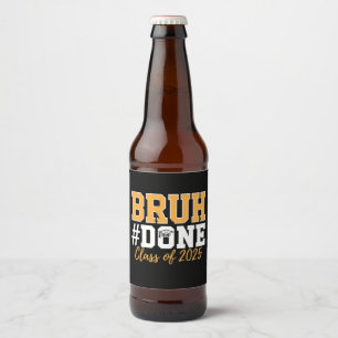 Rótulo Para Garrafa De Cerveja Formado da Turma de 2025 Graduação Graduado