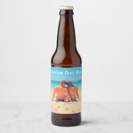 Rótulo Para Garrafa De Cerveja Foto e texto personalizados - seu próprio Design -