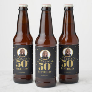 Rótulo Para Garrafa De Cerveja Foto Milestone Birthday Beer Labels