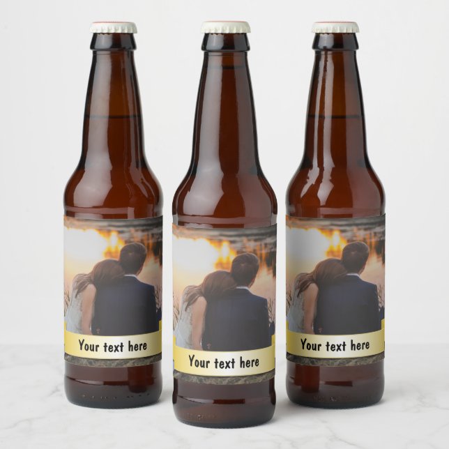 Rótulo Para Garrafa De Cerveja Foto personalizada personalizada (Garrafas)