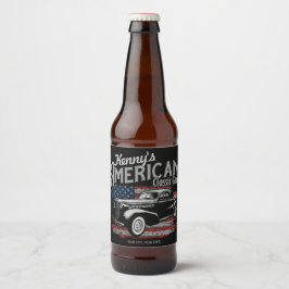 Rótulo Para Garrafa De Cerveja Garagem de Carro Clássico Vintage Americano Person
