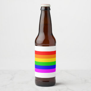 Rótulo Para Garrafa De Cerveja Gay Arco-Íris Transgênero Sinalizador Arco-Íris