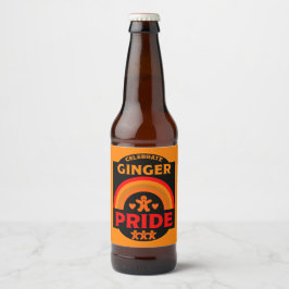 Rótulo Para Garrafa De Cerveja Ginger Haired Pride