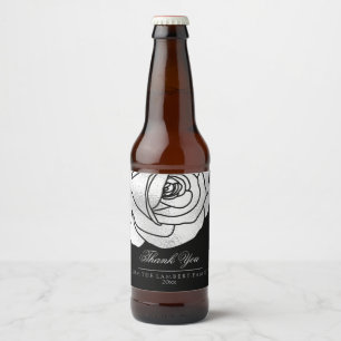 Rótulo Para Garrafa De Cerveja Glamoroso, a prata aumentou