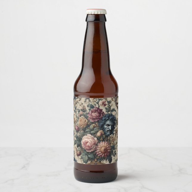 Rótulo Para Garrafa De Cerveja Grimório Blue Moon – Vitoriano Gótico (Frente)