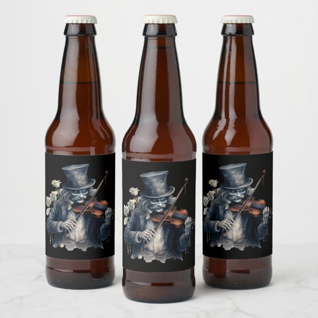 Rótulo Para Garrafa De Cerveja Halloween Getränkeetiketten (Garrafas)