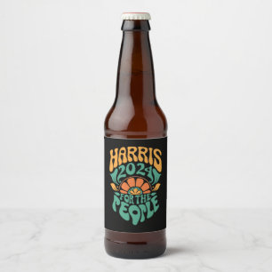 Rótulo Para Garrafa De Cerveja Harris Walz 2024 Eleição Presidente Kamala Harris