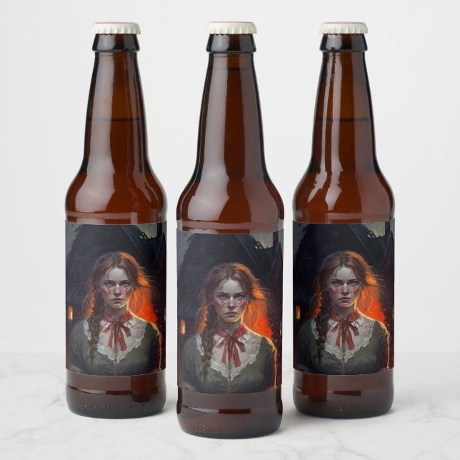 Rótulo Para Garrafa De Cerveja Haunting house (Garrafas)