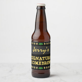 Rótulo Para Garrafa De Cerveja Homebrew de Assinatura Personalizada