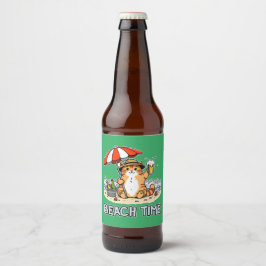 Rótulo Para Garrafa De Cerveja Hora da Praia 2