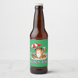 Rótulo Para Garrafa De Cerveja Hora da Praia 2