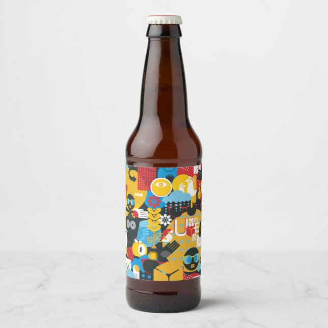 Rótulo Para Garrafa De Cerveja Hora de Verão (Frente)