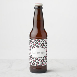 Rótulo Para Garrafa De Cerveja impressão de chita, impressão animal, Leopard, chi