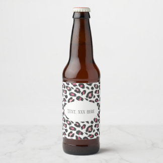 Rótulo Para Garrafa De Cerveja impressão de chita, impressão animal, Leopard, chi