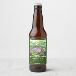 Rótulo Para Garrafa De Cerveja Inauguração da Casa Rydal Mount William Wordsworth