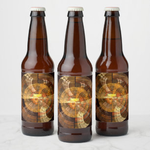 Rótulo Para Garrafa De Cerveja Integridade Abstrato Art